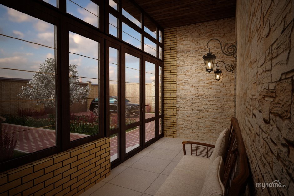 Застеклить коридор в частном доме