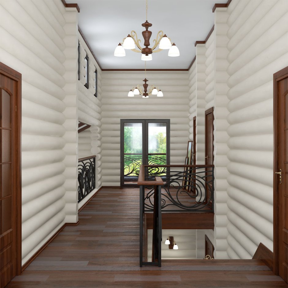 Спальня в деревянном доме