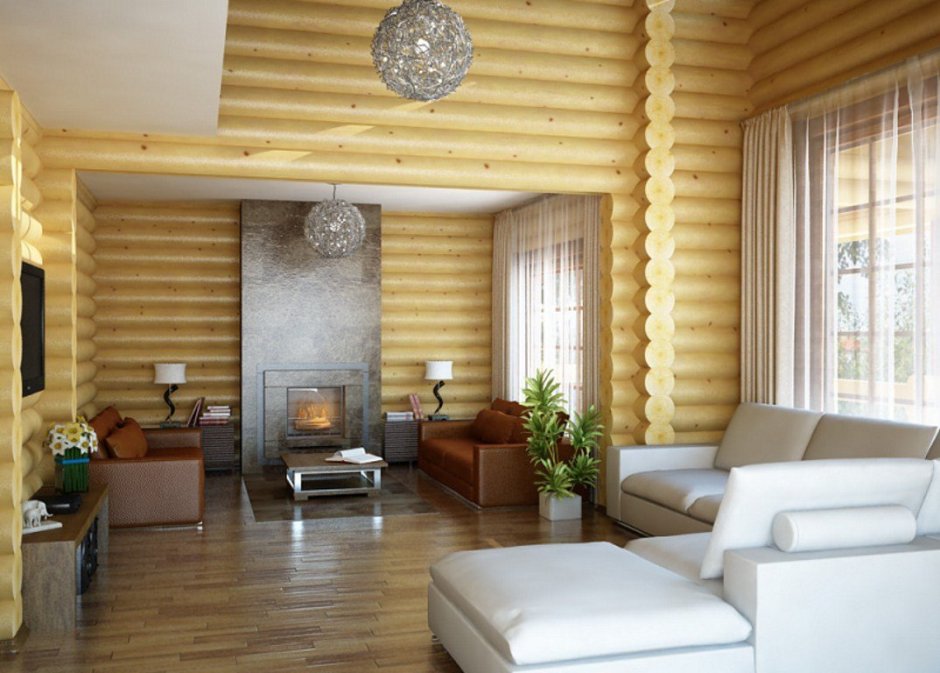 Липовый блокхаус с лыком