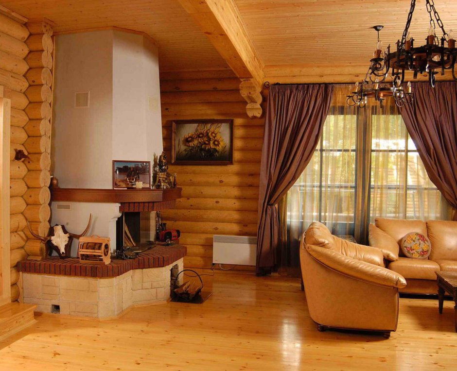 Имитация сруба внутренняя отделка