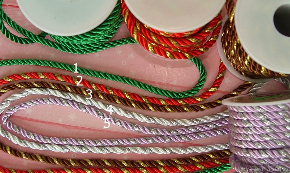 Декоративный шнур для штор