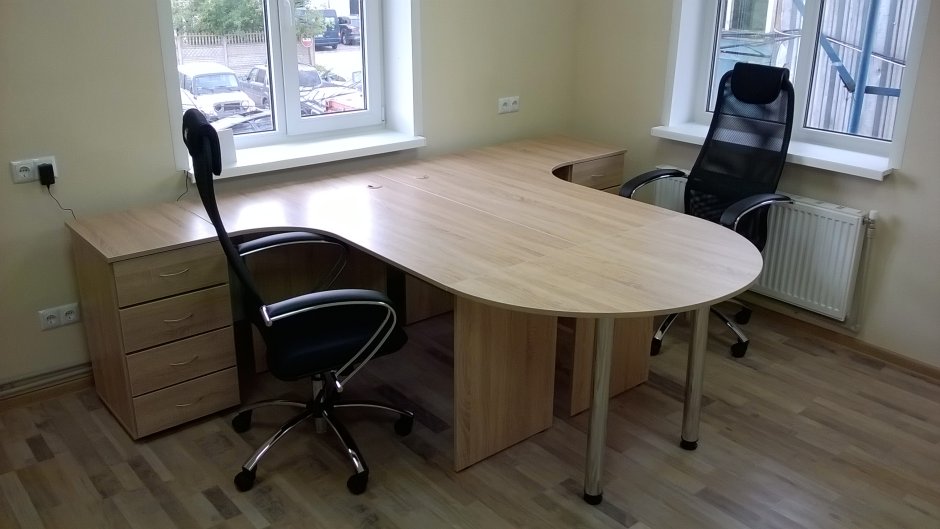 Письменный стол Hoff 80310530, серебристый/белый