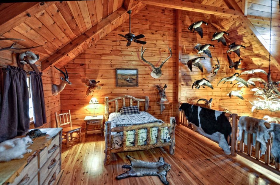 Охотничий дом интерьер
