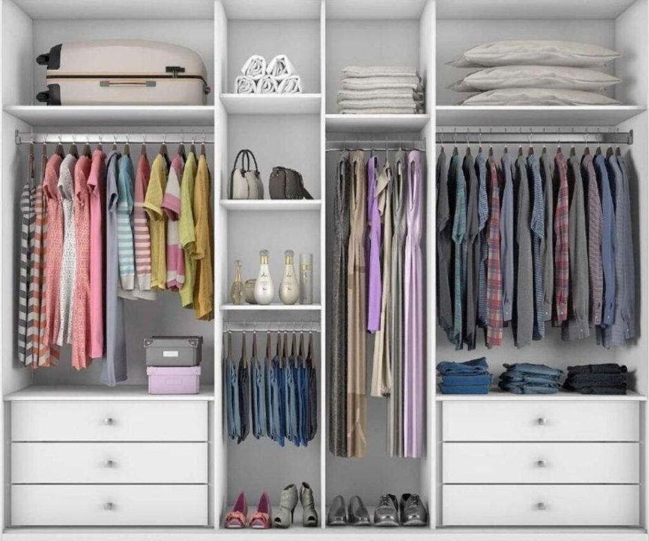 Шкаф для одежды внутри