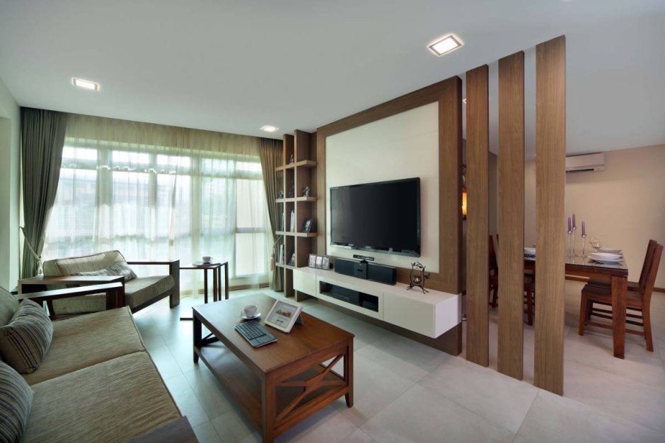 Перегородка для телевизора в гостиной