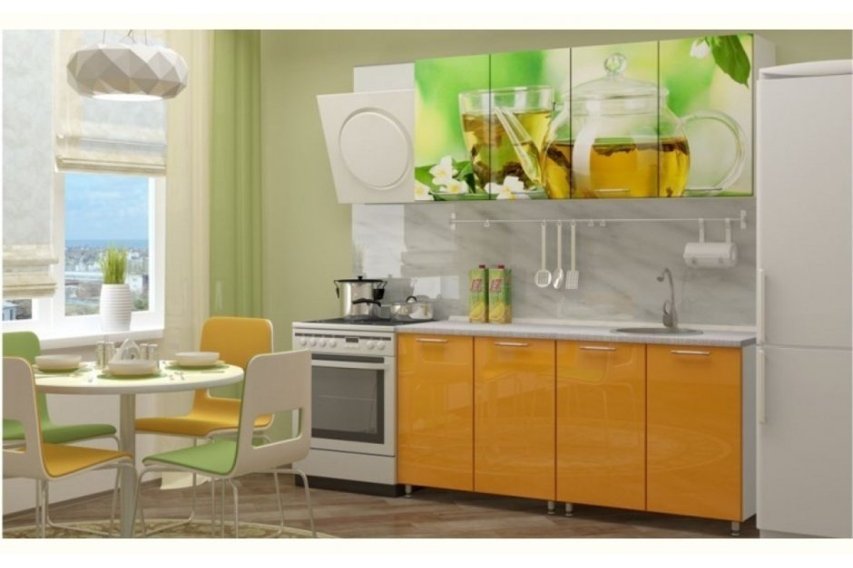 Кухонный гарнитур с изображением