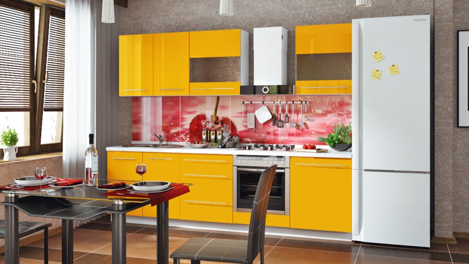 Желтые кухни