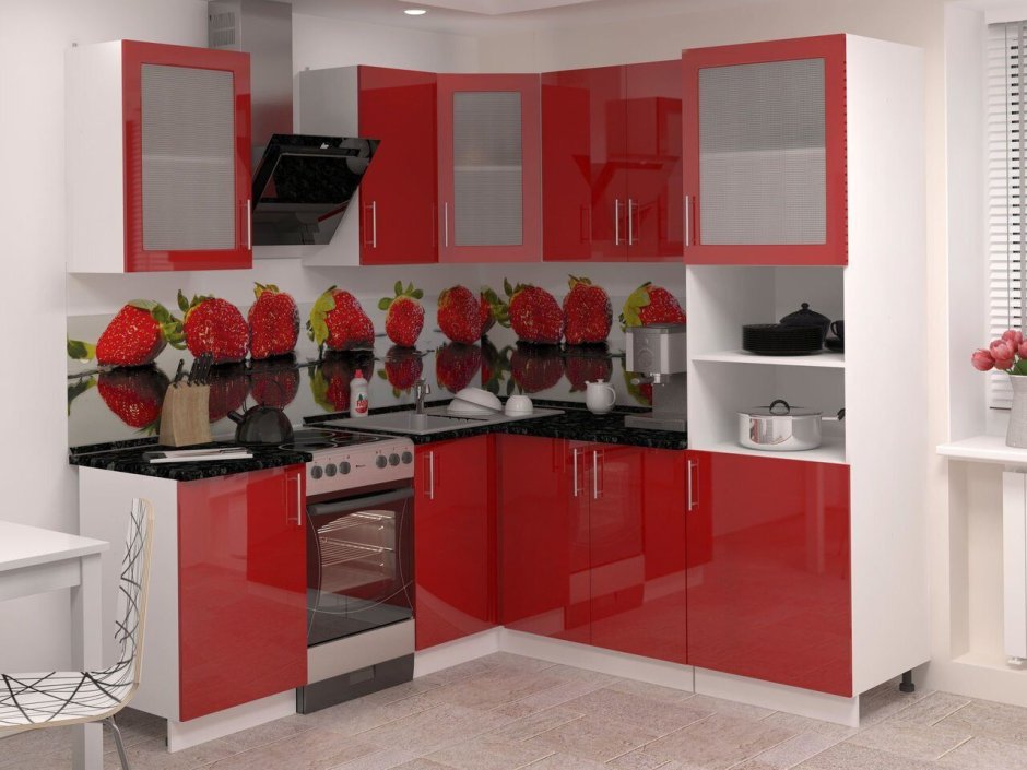 Цветные фасады для кухни