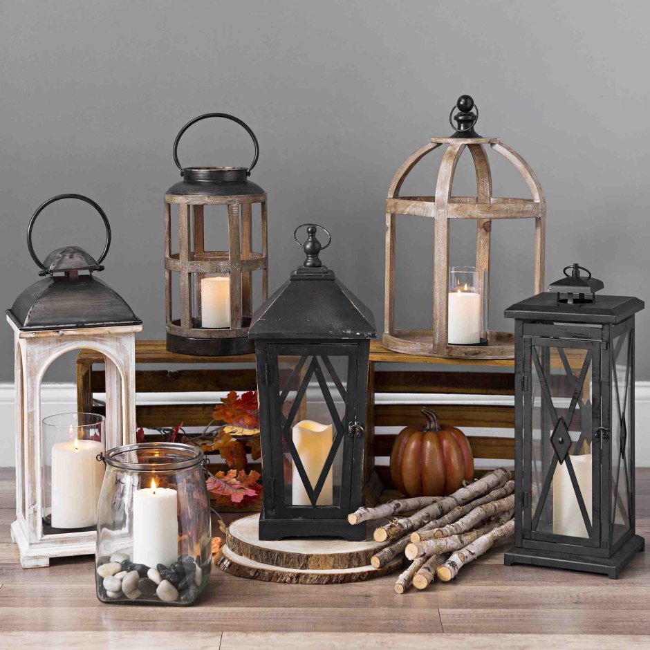 Фонарь деревянный декоративный