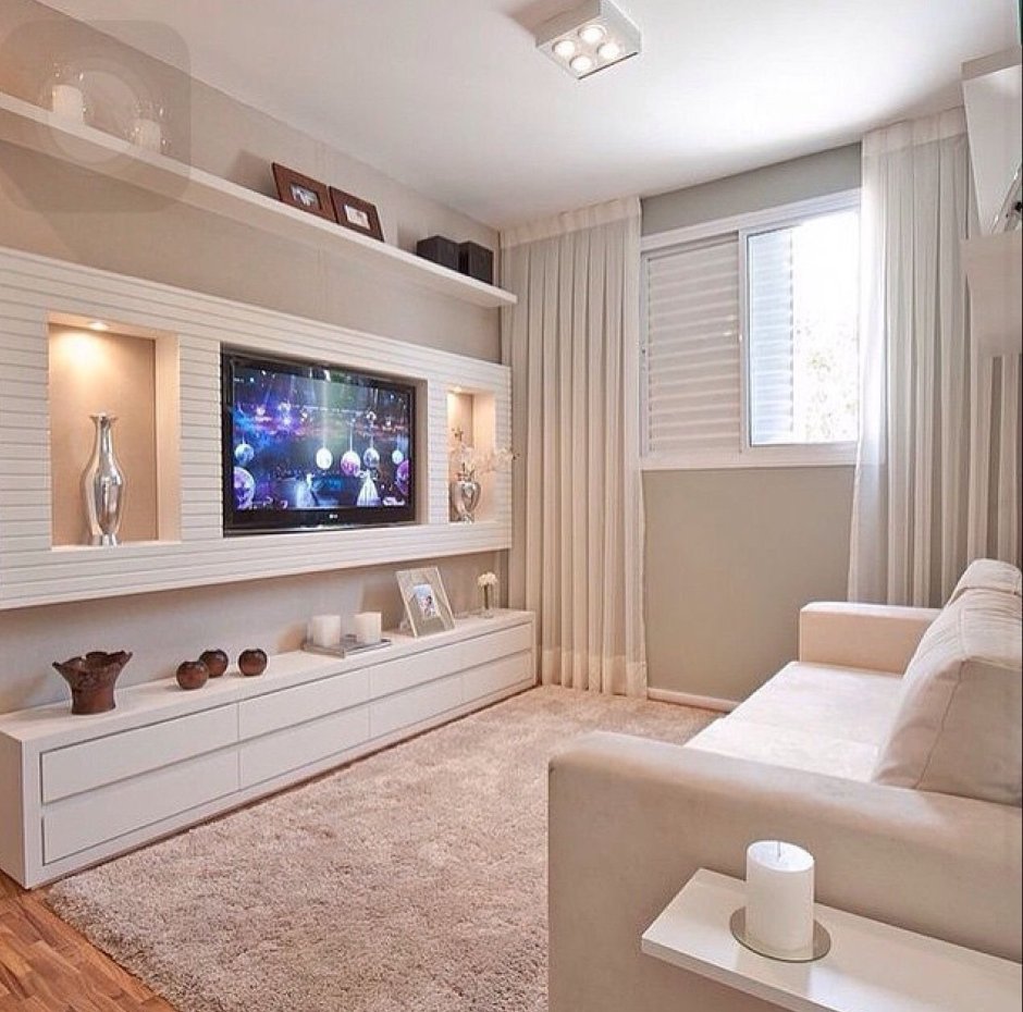 Интерьер маленькой гостиной