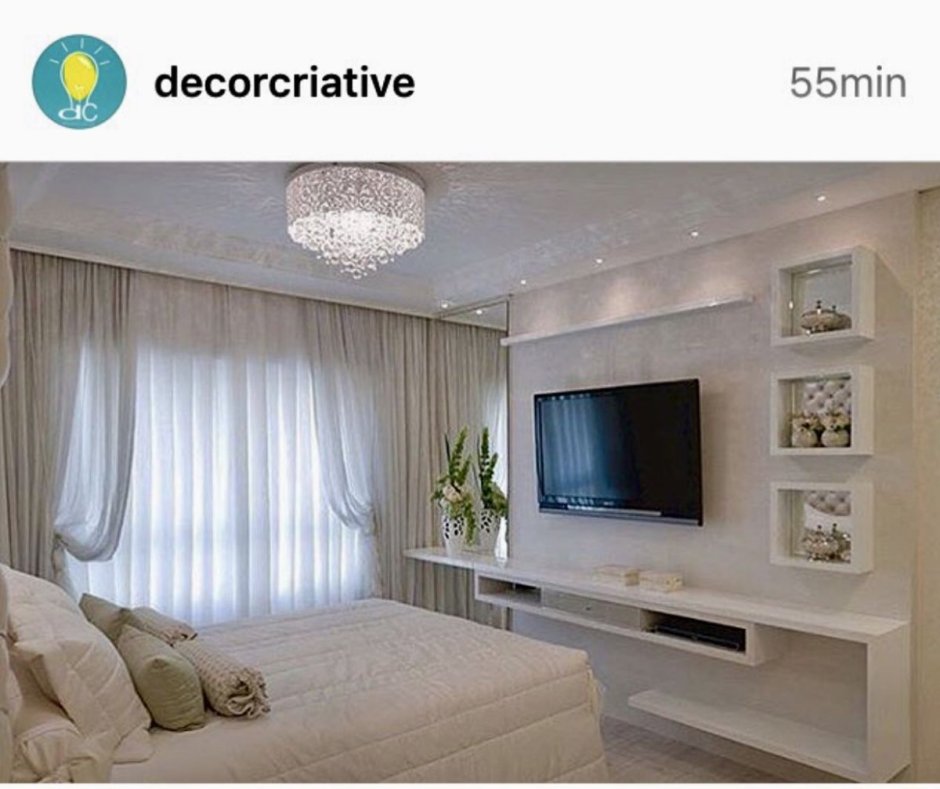 Спальня гостиная в светлых тонах