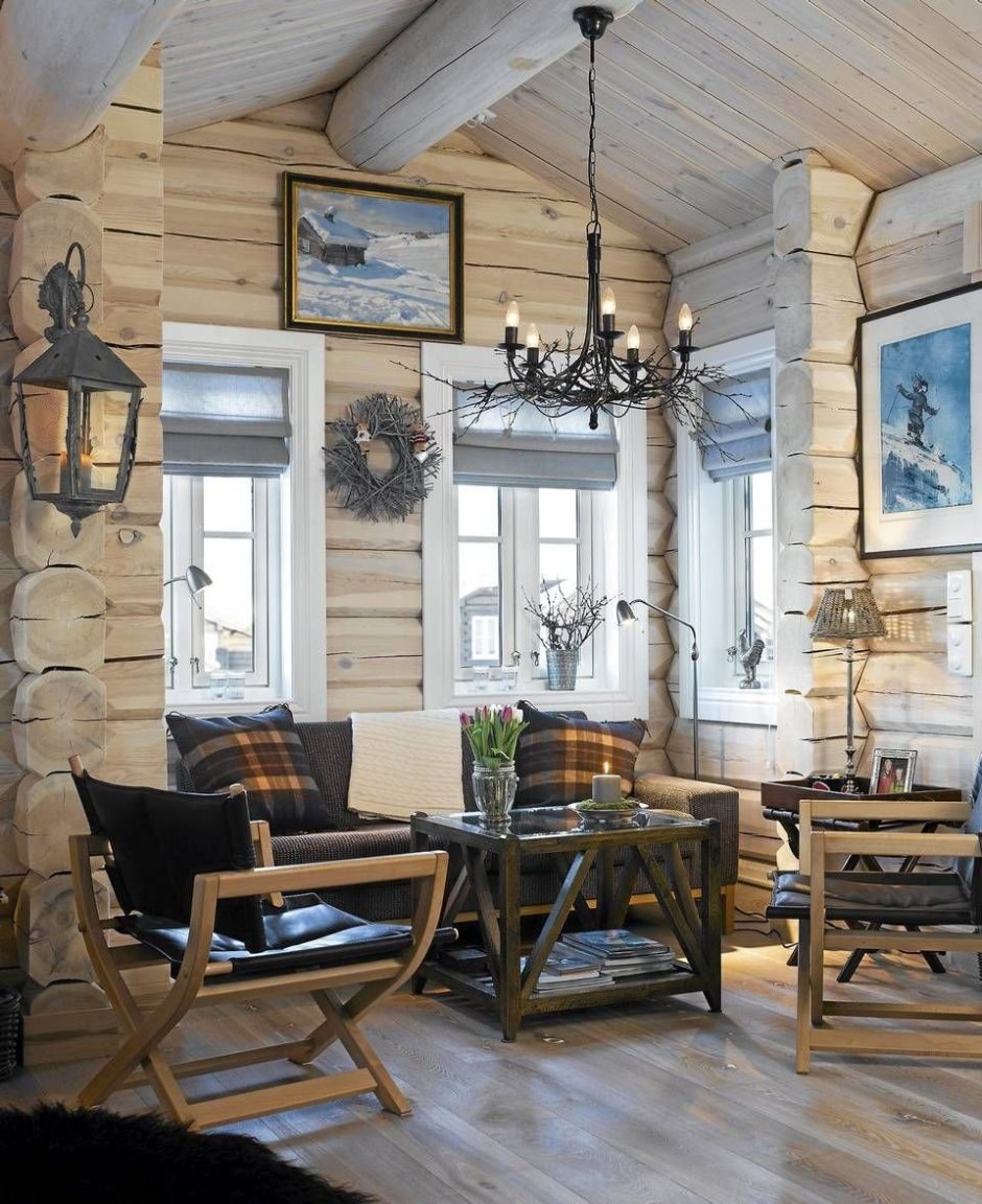 Деревянный домик интерьер