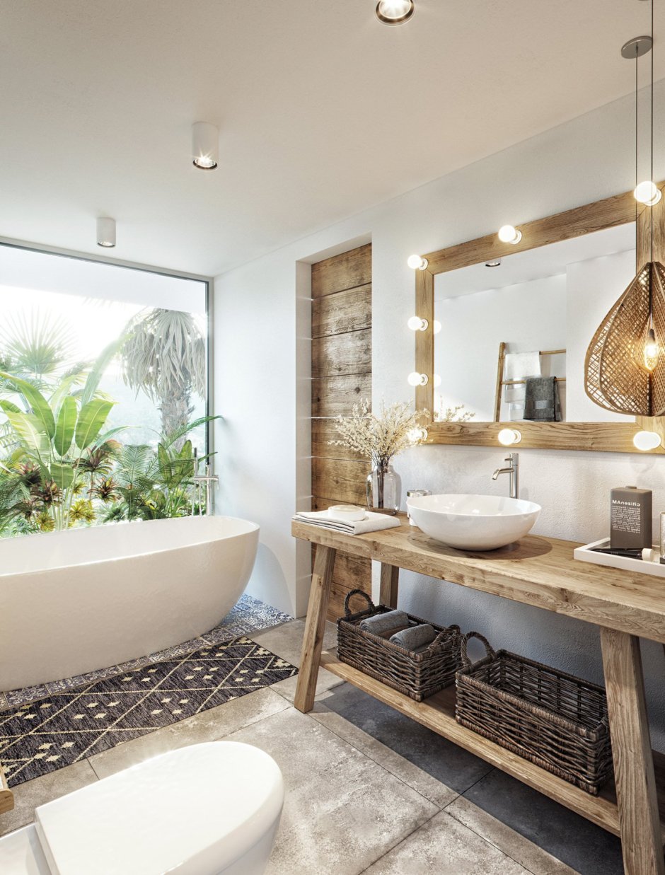 Ванна в балийском стиле