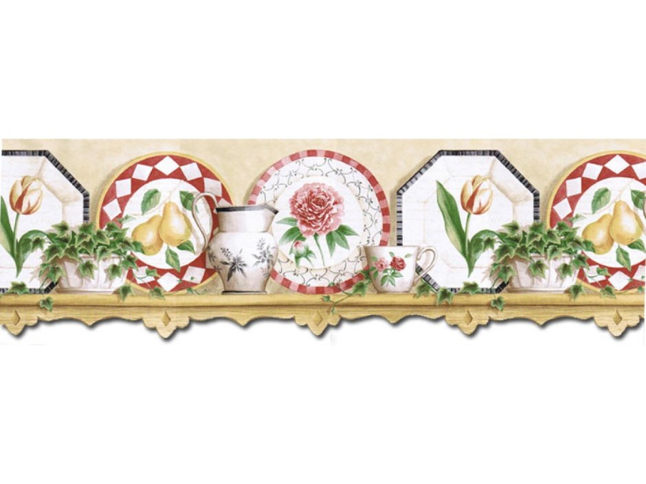 Бордюры для декупажа кухня