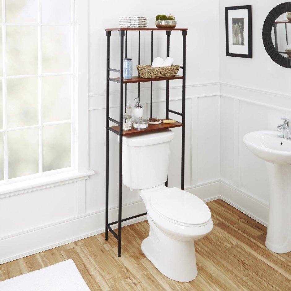Стеллаж над унитазом