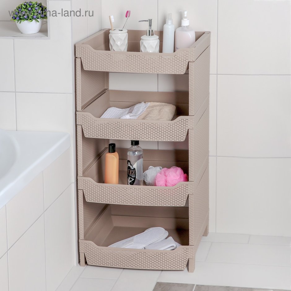 Этажерка напольная 4-х секционная "Лайт"