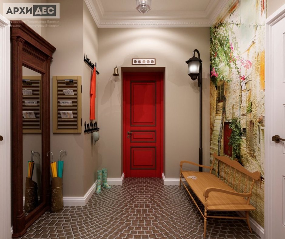 Неоклассический стиль в интерьере холла