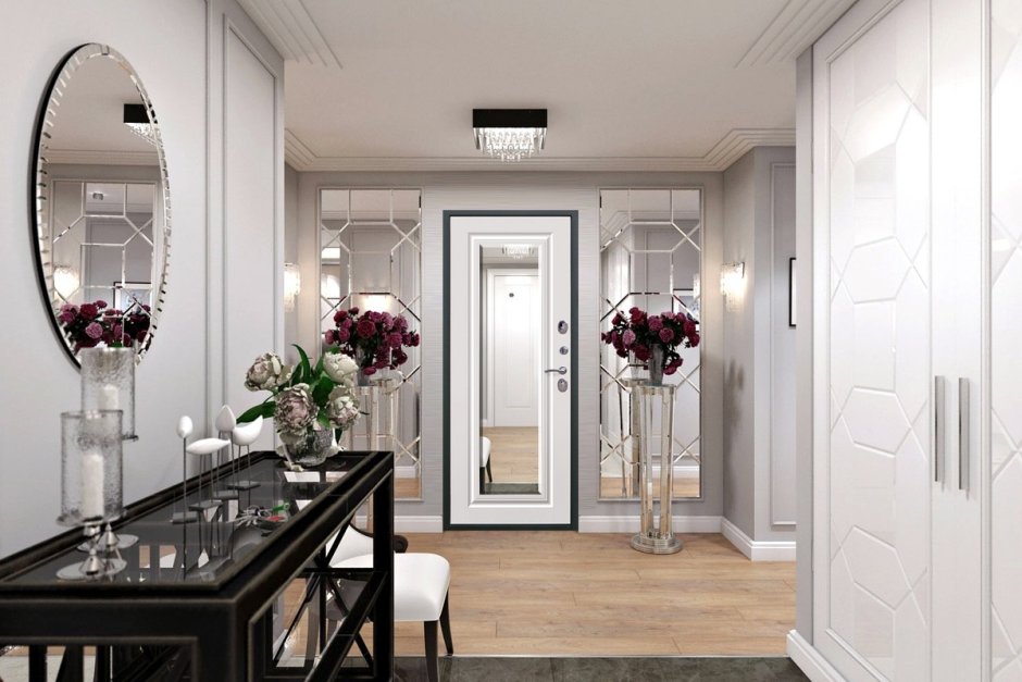 Оформление окна в коридоре