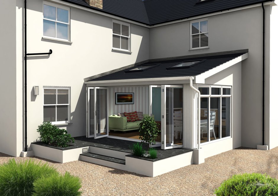 Тамбур с верандой в частном доме