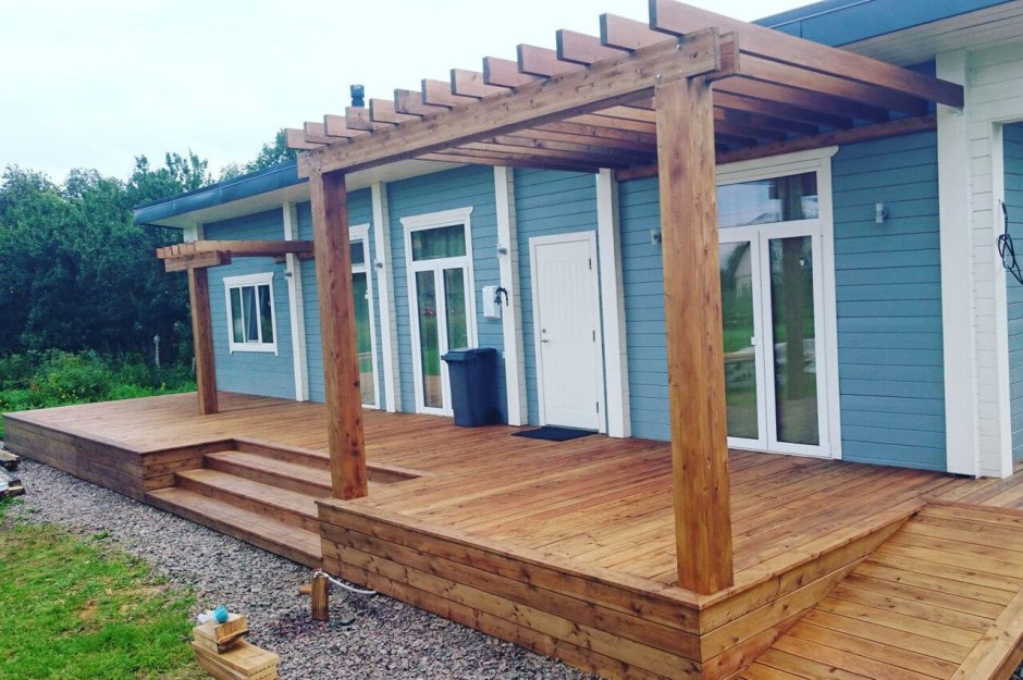 Постройка веранды