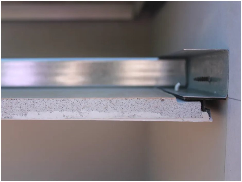 Теневой профиль для ГКЛ потолка