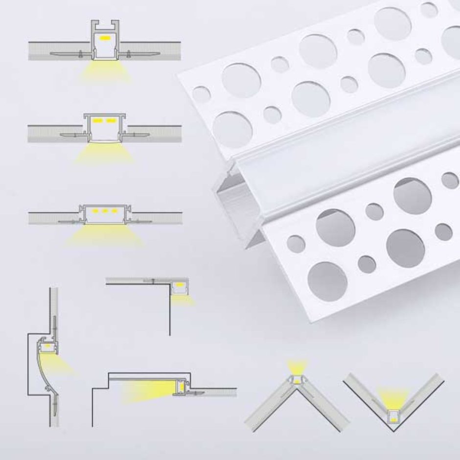 Демпферный теневой профиль KRAAB Gipps