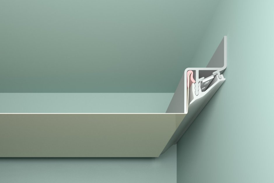 Алюминиевый профиль теневого шва 10 мм ukrfloor