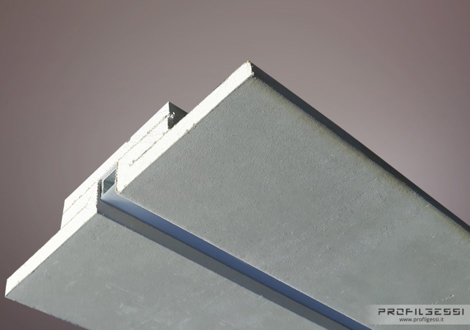 Теневой профиль для ГКЛ потолка с подсветкой