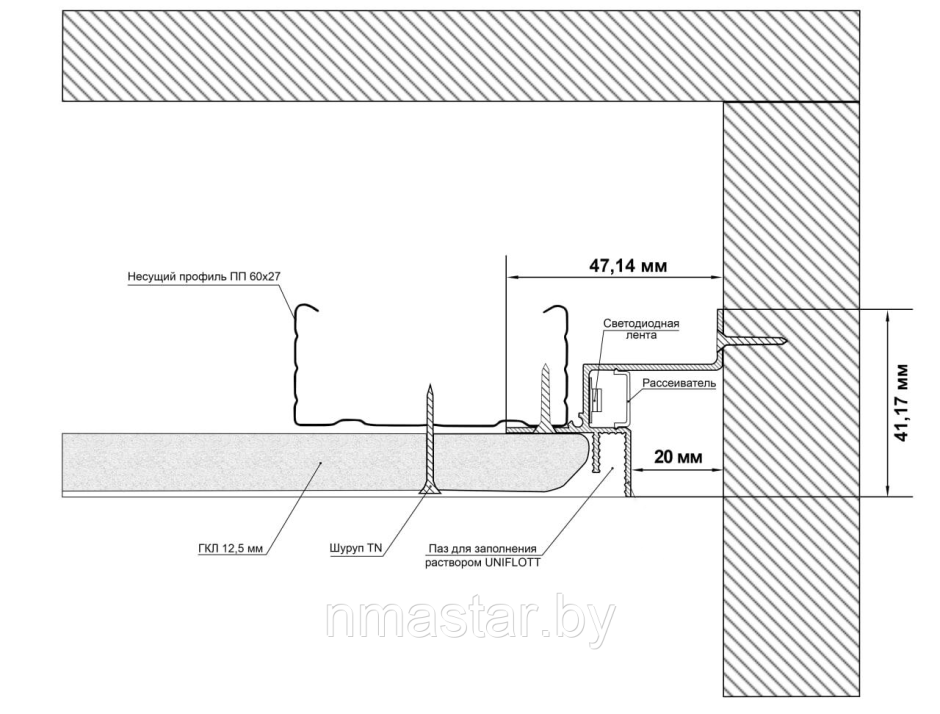 Knauf двухуровневый соединитель 60/27
