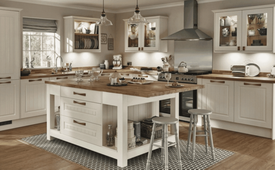 Планировка кухни с островком