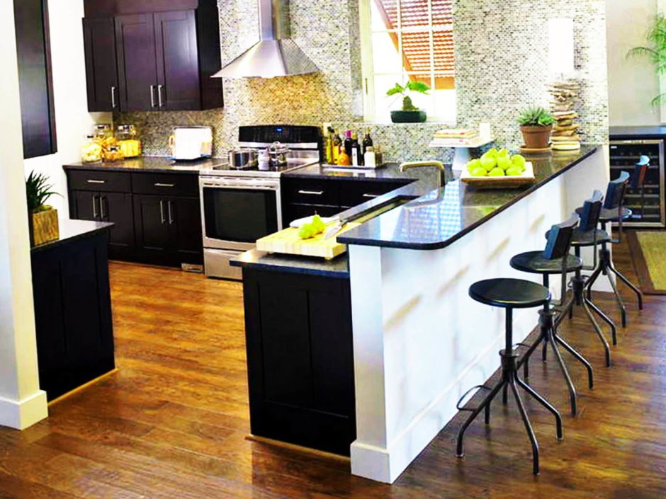 Остров с барной стойкой для кухни