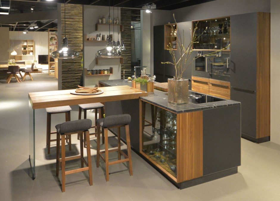 Остров с барной стойкой для кухни