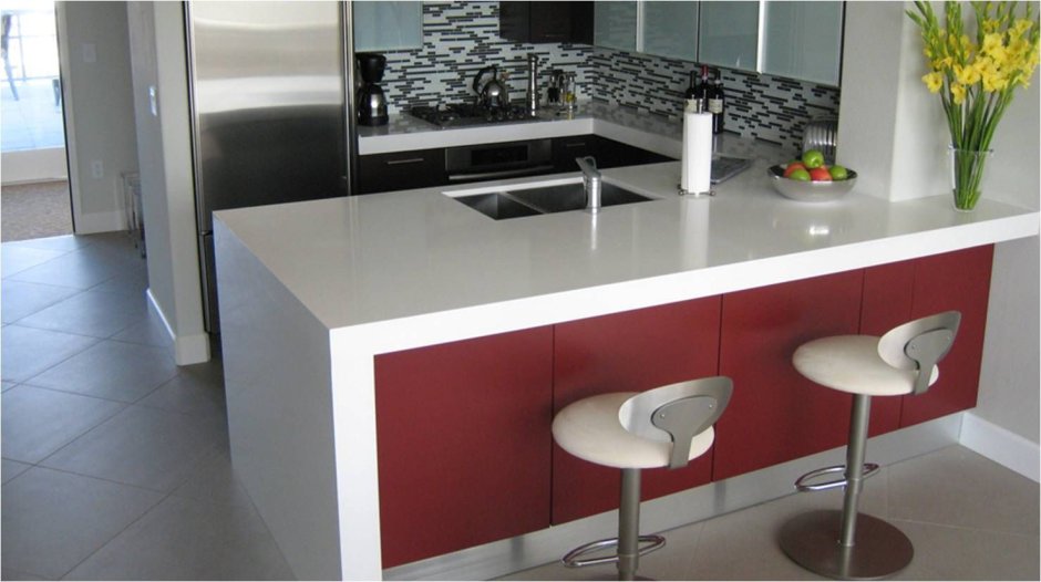 Барная стойка с плитой