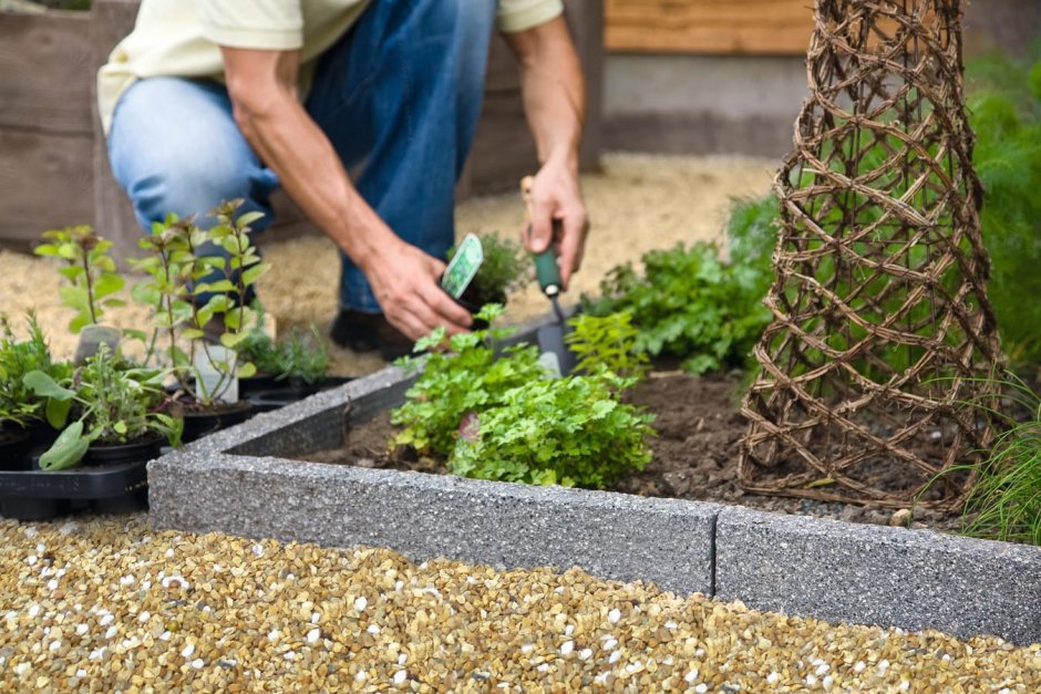 Бордюры для клумб из бетона