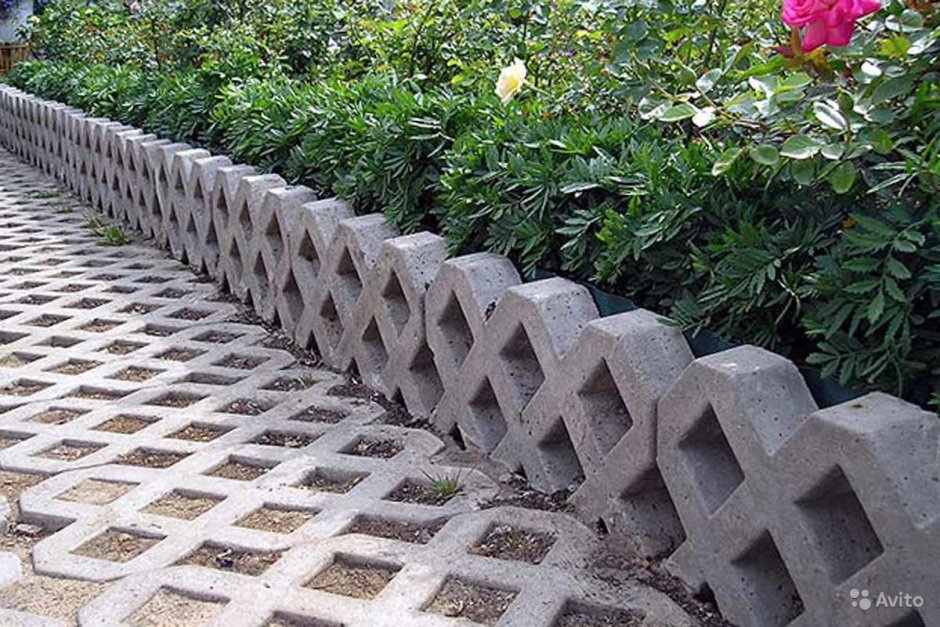 Бетонная Садовая плитка травница