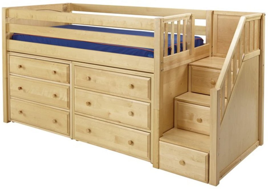 Кровать с комодом внизу