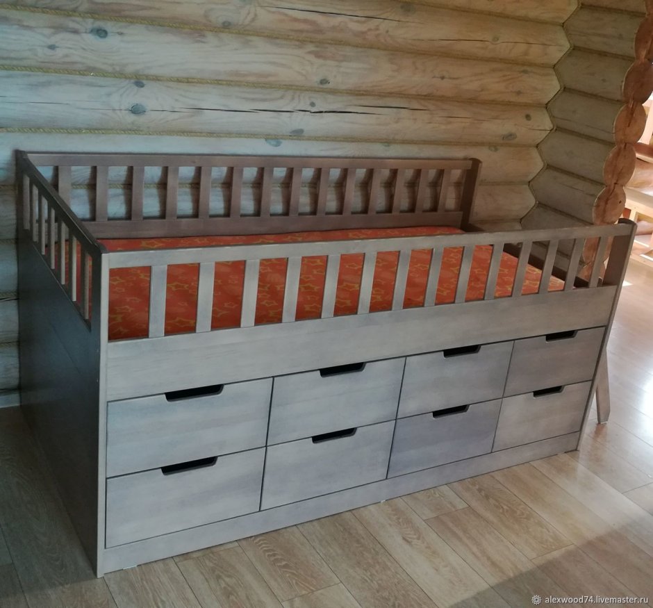 Двуспальная кровать-чердак Твист ап