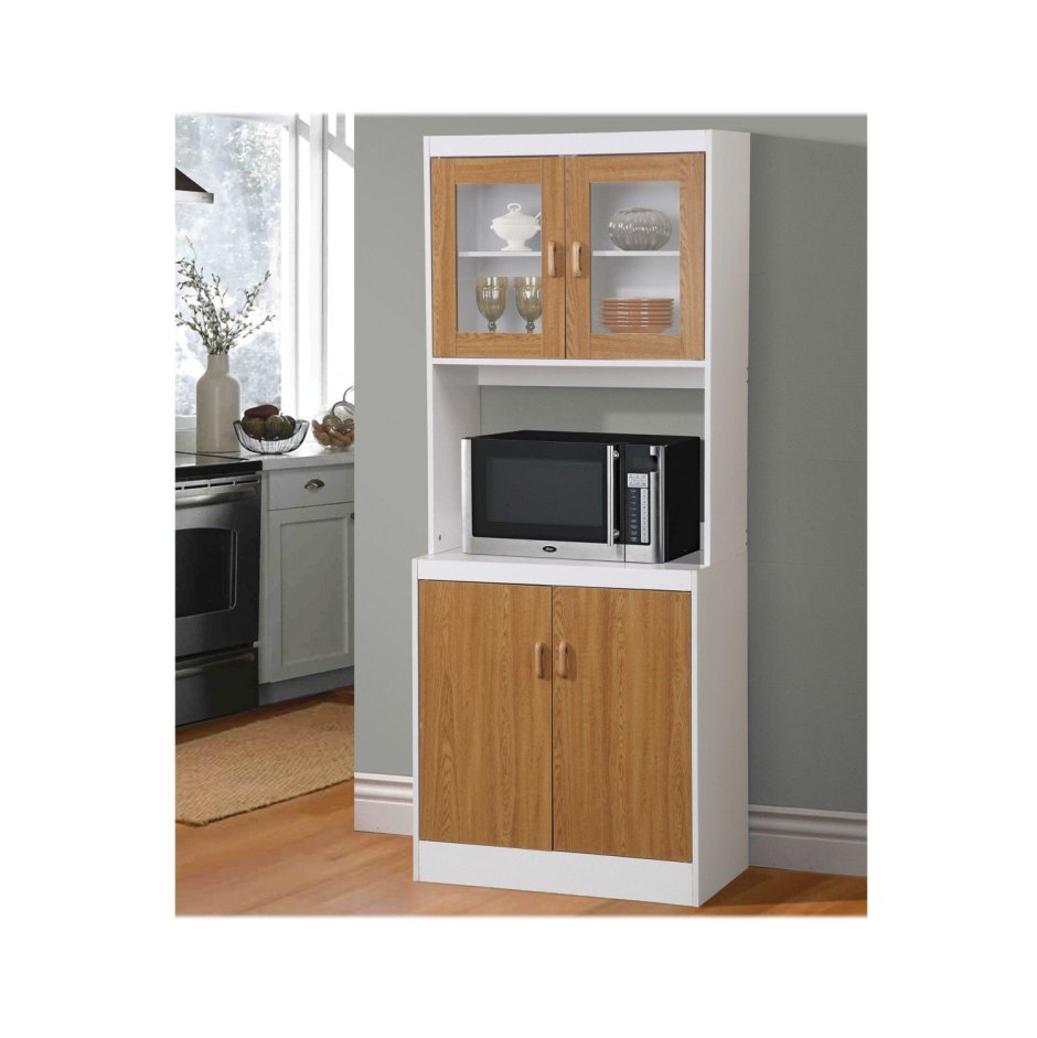 Деревянный шкаф под микроволновку