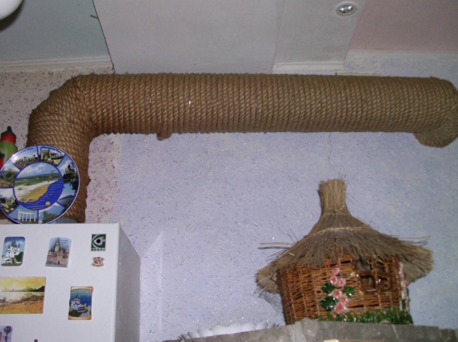 Декор труб отопления