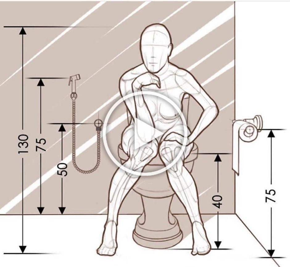 Гигиенический душ высота установки от пола