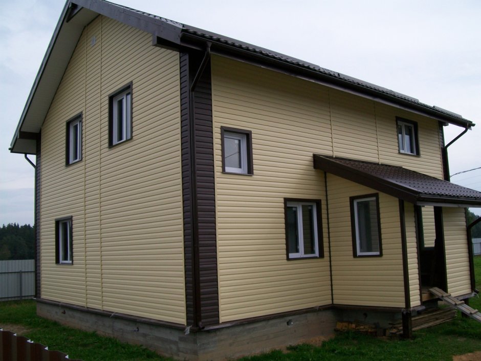 Сайдинг с выделенными углами