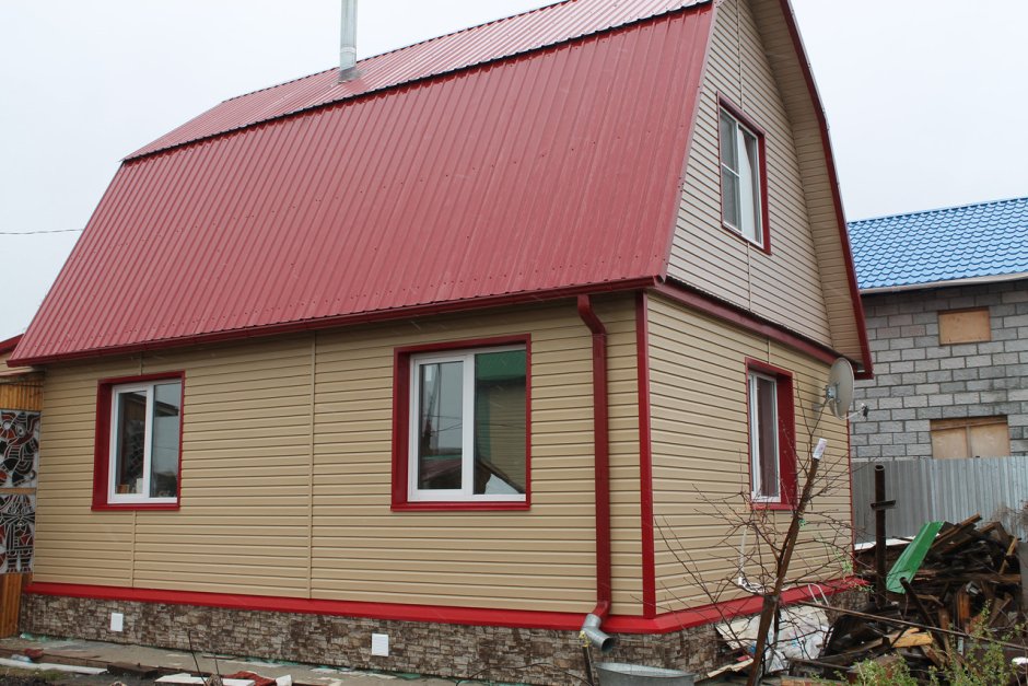 Обшивка домов профлистом