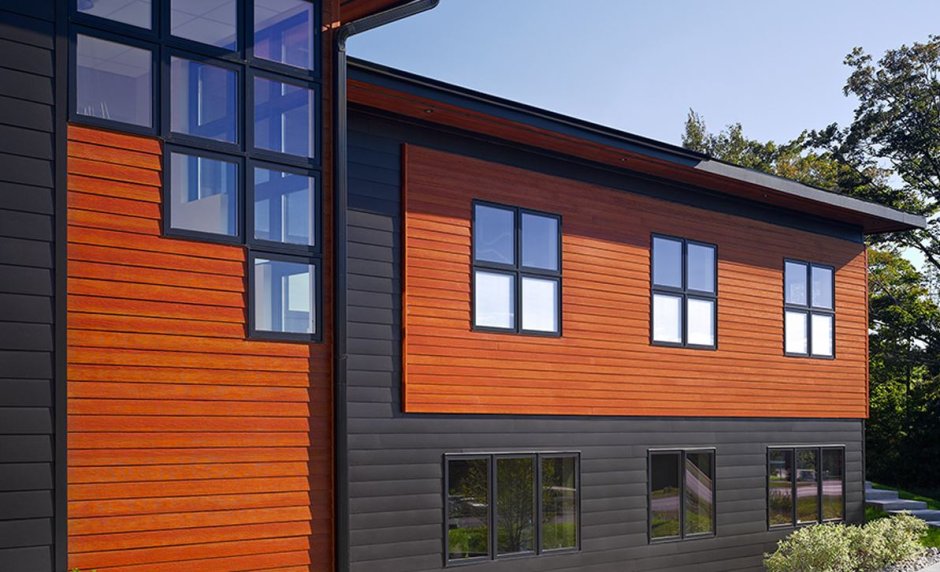 Фасад комбинированный профлист