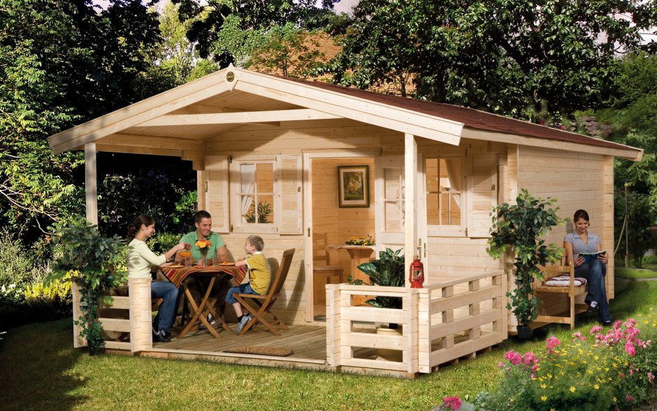 Летний домик с верандой