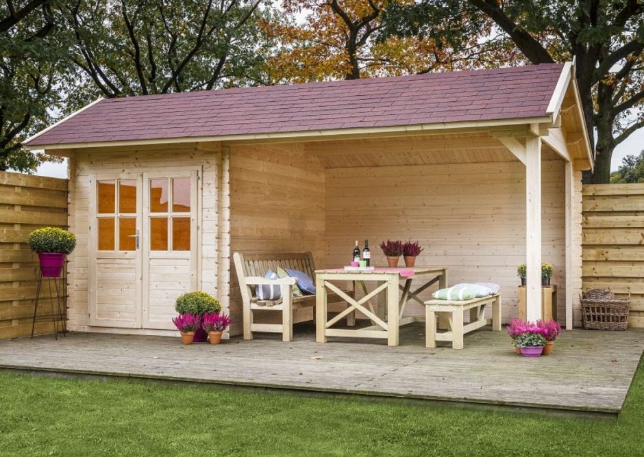 Садовый домик из минибруса 5х4,5