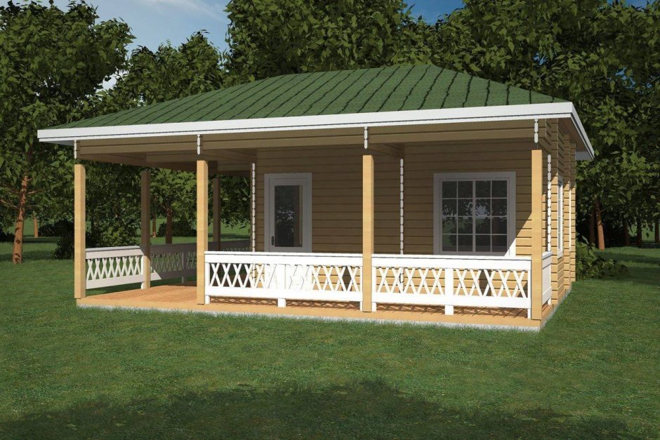 Летняя кухня с террасой