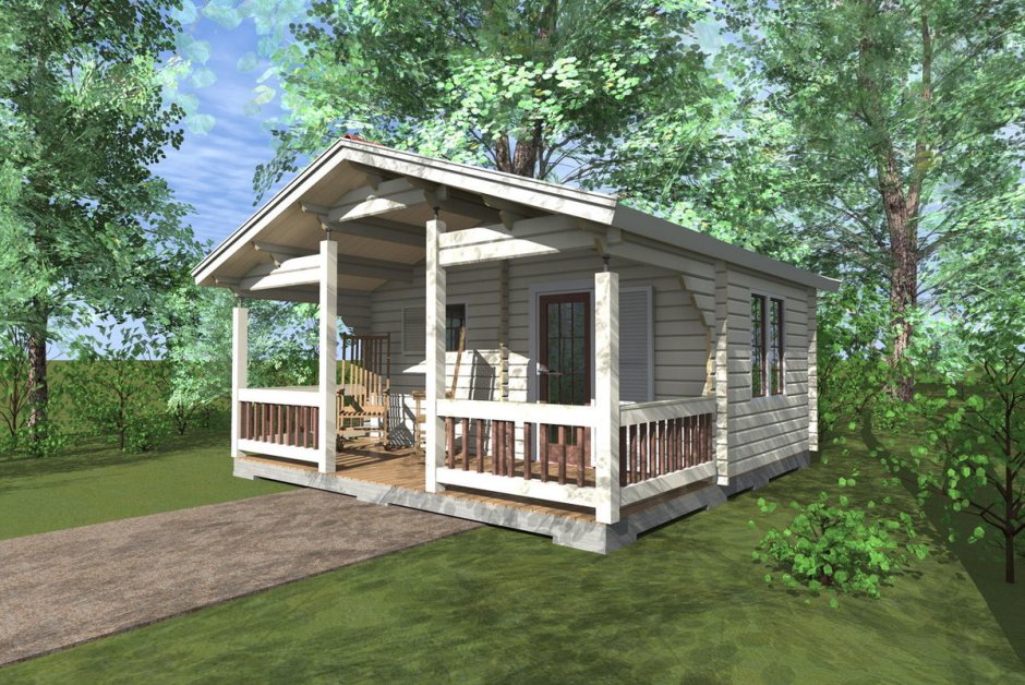 Тини Хаус с террасой