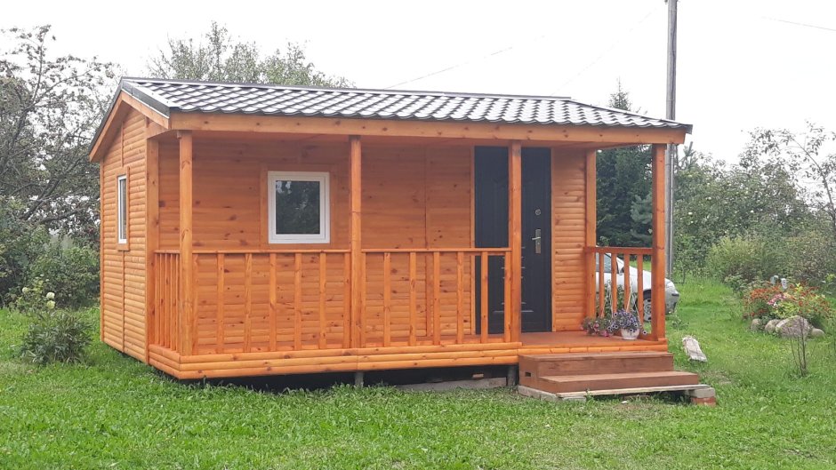 Баня из минибруса 6х3