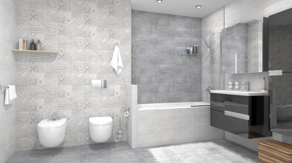 Плитка laparet Bastion серый