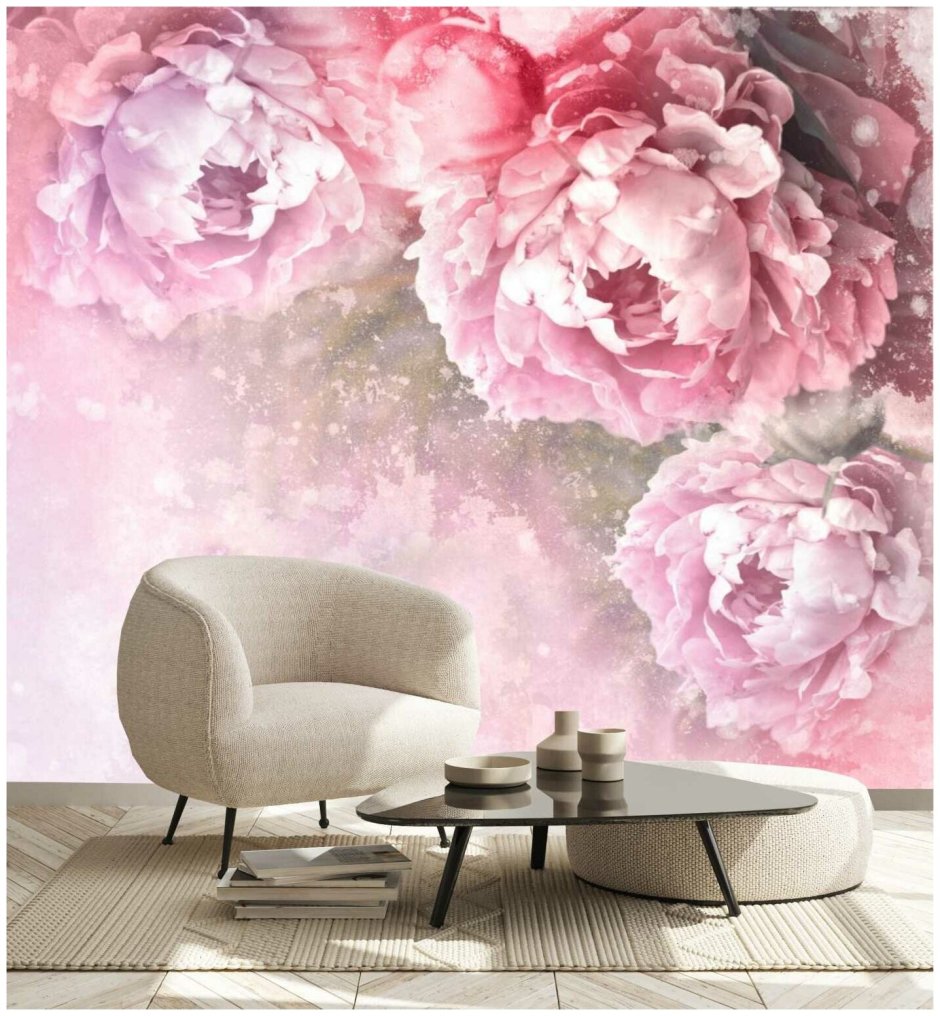 Фотообои пионы
